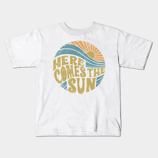 Here Comes The Sun Kids T-Shirt by ladyjrae